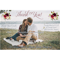 4"x6" Thank You Flat Post Cards (Your Design)