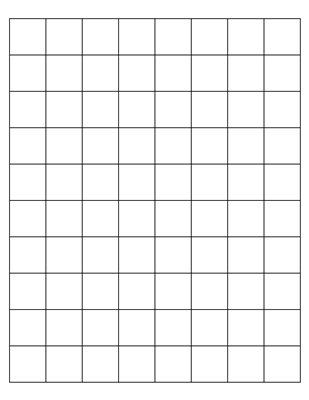1" Square (80 Per Sheet)
