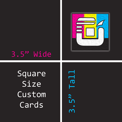 Square Size Custom Card Decks (3.5"x3.5")
