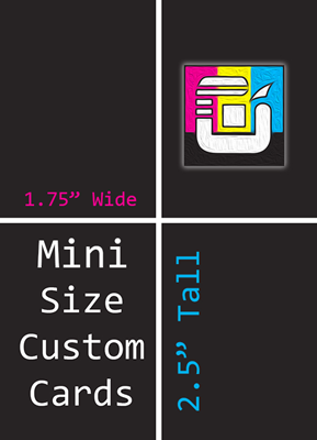 Mini Size Custom Card Decks (1.75"x2.5")