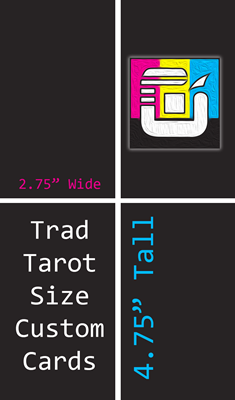 Traditional Tarot Size Custom Card Decks (2.75"x4.75")