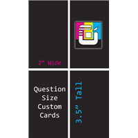 Question Size Custom Card Decks (2"x3.5")