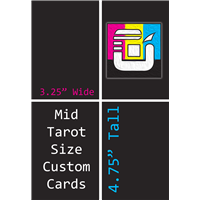 Mid Tarot Size Custom Card Decks (3.25"x4.75")