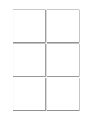 3" Square (6 Per Sheet)