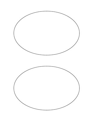 6" x 4" Oval (2 Per Sheet)